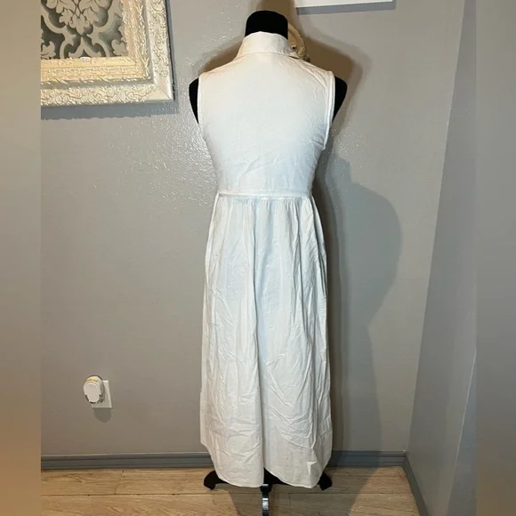 Rabbit Rabbit Rabbit White Button-Front Maxi Dress - Picture 13 of 15